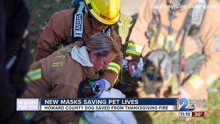 Dog oxygen mask helps to save Howard Co. pup