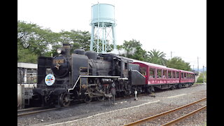 Steam Locomotive reversing to Kyoto Station