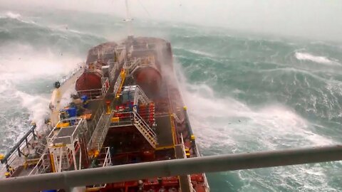 Ship in Storm [ASMR] | 3 Days CAUGHT in a STORM FORCE 12 + MONSTER WAVES in the North Atlantic!