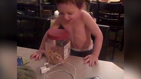 Tot Boy Craving For Nuts Is All Of Us At One Point In Life
