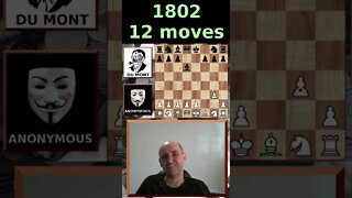 Anon vs du Mont - Top 10 fastest checkmates in history! #9