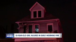13-year-old girl rescued from burning home