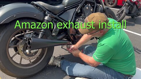 2023 Honda Rebel 500-Amazon exhaust install