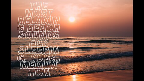 The most relaxing beach sounds in the tropics - soothing ocean waves for sleep, yoga