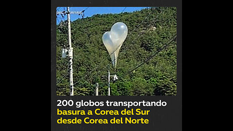 Corea del Norte lanza cientos de globos de basura a Corea del Sur