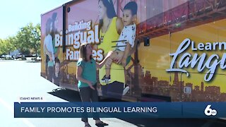 Family travels across country promoting dual language education