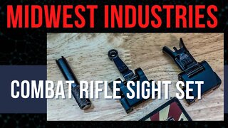 Midwest Industries Combat Rifle Sight Set #midwestindustries #riflesight #brownells