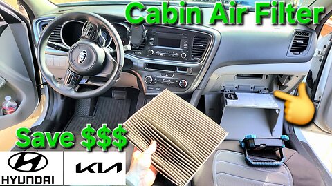 DIY: CABIN Air Filter- Kia Optima/ Hyundai Sonata