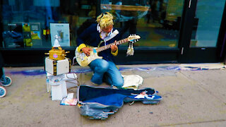Kensington Market Trippy Street Musician