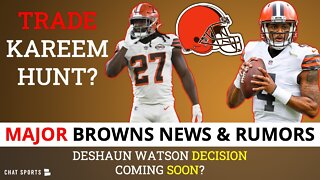 Browns Rumors On Trading Kareem Hunt + Deshaun Watson Decision Expected Soon?