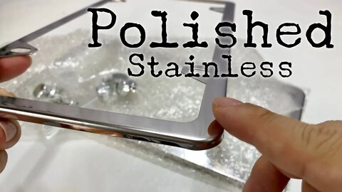 Polished Stainless Steel License Plate Frame Review
