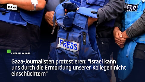 Gaza-Journalisten protestieren