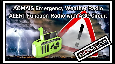 AOMAIS Emergency NOAA/AM/FM Weather Radio With Alerts 5000mAh Solar Hand Crank Review With Manual