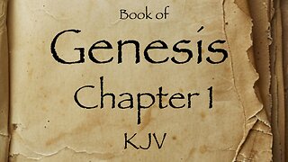 KJV, Bible, Genesis, Chapter 1