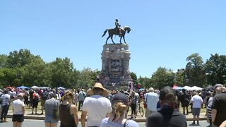 Thousands Protest At Robert E. Lee Statue In Richmond, Virginia