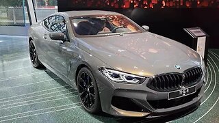 [8k] Dravit Grey BMW M850i Coupé Individual deep nice colour at IAA Munich BMW Welt in 8k resolution