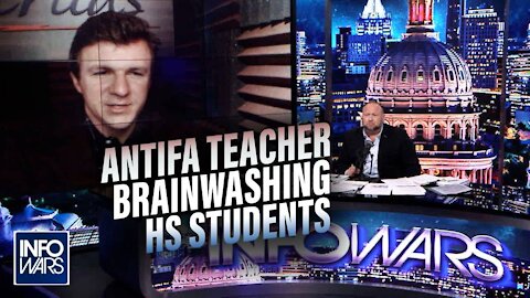 James O'Keefe Joins Infowars to Expose Antifa Activist Teacher Brainwashing High School Students