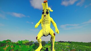 Minecraft Peely the Banana Skin From Fortnite Build