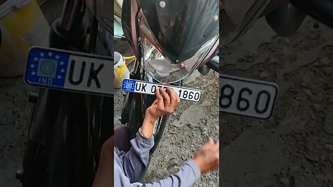 new number plate on my discover 150cc #youtubeshorts #automobile #vlog #bajaj #dailyvlog