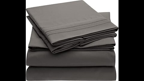 Check It Out Mellanni Twin XL Sheet Set - Hotel Luxury 1800 Bedding Sheets & Pillowcases - Extr...