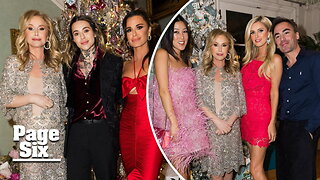 Kyle Richards brings Morgan Wade to Kathy Hilton's Christmas party after Mauricio Umansky split