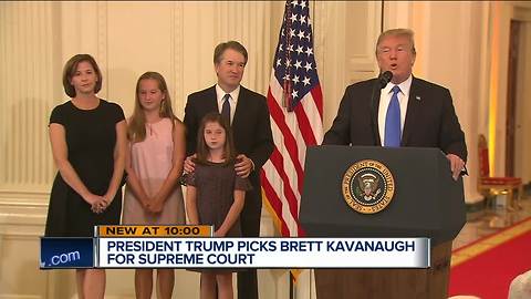 President Trump taps Brett Kavanaugh for high court