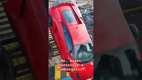 Mr. Beast destroyed a Lamborghini. Which model was it ? , #car