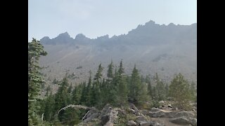 Central Oregon - Mount Jefferson Wilderness - Hiking the base of Mighty Three Fingered Jack Mountain