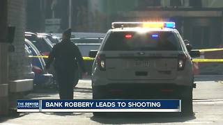 Officer shoots bank robbery suspect near the 16th Street Mall in downtown Denver