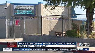 9-year-old boy found with gun at Las Vegas elementary school