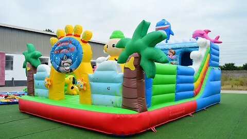 Seaworld Air Fun City #inflatables #inflatable #trampoline #slide #bouncer #catle #jumping
