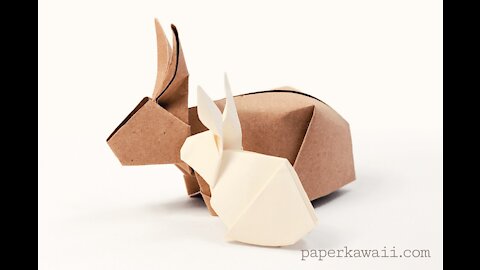 Origami Very Simple Rabbit (easy - single sheet)