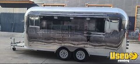 NEW - 2024 All Stainless Steel Kitchen Food Trailer | Food Concession Trailer for Sale in Texas!