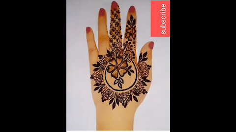 How to draw a henna tattoo on the hands