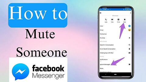 How to mute someone on facebook messenger