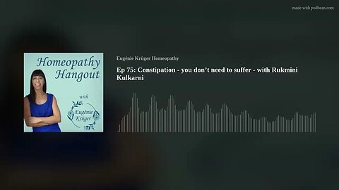 Ep 75: Constipation - you don’t need to suffer - with Rukmini Kulkarni