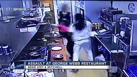George Webb waitress hit by customer suffered concussion