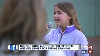 Anthem auditions under way for Red Sox spring training games