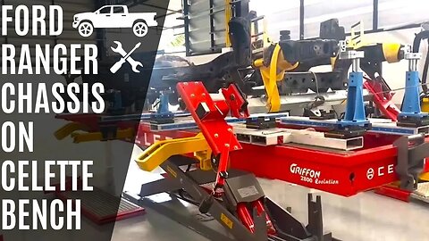 Ford Ranger Chassis on Celette Griffon bench with Universal Jig System CAMELEON