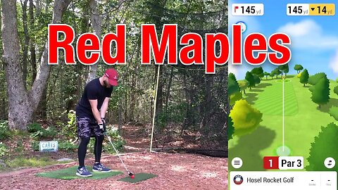 Red Maples Golf Course - 18 Hole Sim Vlog Simulator Garmin R10 Launch Monitor HTH Home Tee Hero