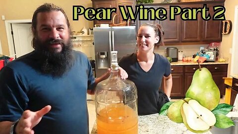 Pear Wine Adventure: Transferring to Secondary Fermenter with a Dash of Fall Spice!