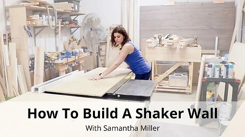 Building A Shaker Wall Panel For Your Fireplace Wall | Beginner Woodworking Project!