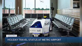 Holiday travel status at Detroit Metro Airport
