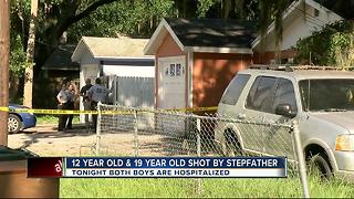 12-year-old & 19-year-old shot by stepfather