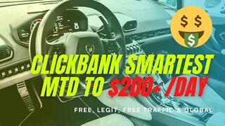 The Smartest Method To Earn $200+, Clickbank Affiliate Marketing, Free Traffic, ClickBank