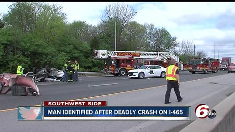 Name of driver killed in bizarre two-car crash on I-465 released