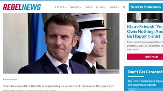 Rumble stands up to France's demand to censor Russia, proof the West is becoming racist