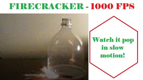 Firecracker in slow Motion