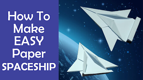 How To Make EASY Paper Spaceship Model | U can also use it as origami race car | Easy Paper Craft