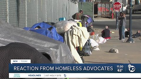 San Diego homeless advocates react to Newsom plan